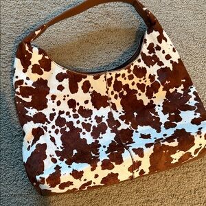 Steve Madden Brown and White Shoulder Bag